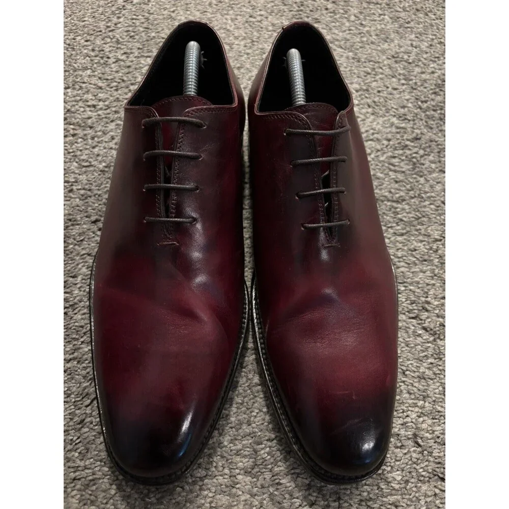 Bondeno Handmade Custom Oxford Dress Shoes Made in‎ Italy Leather *READ*